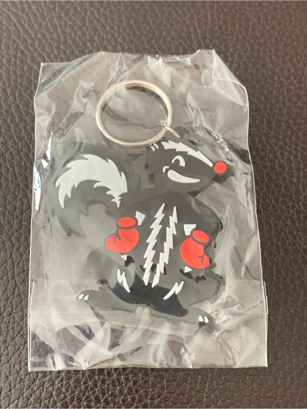Stinker Stations Polecat Pete Skunk Keychain Mascot Gas Station Promo Item